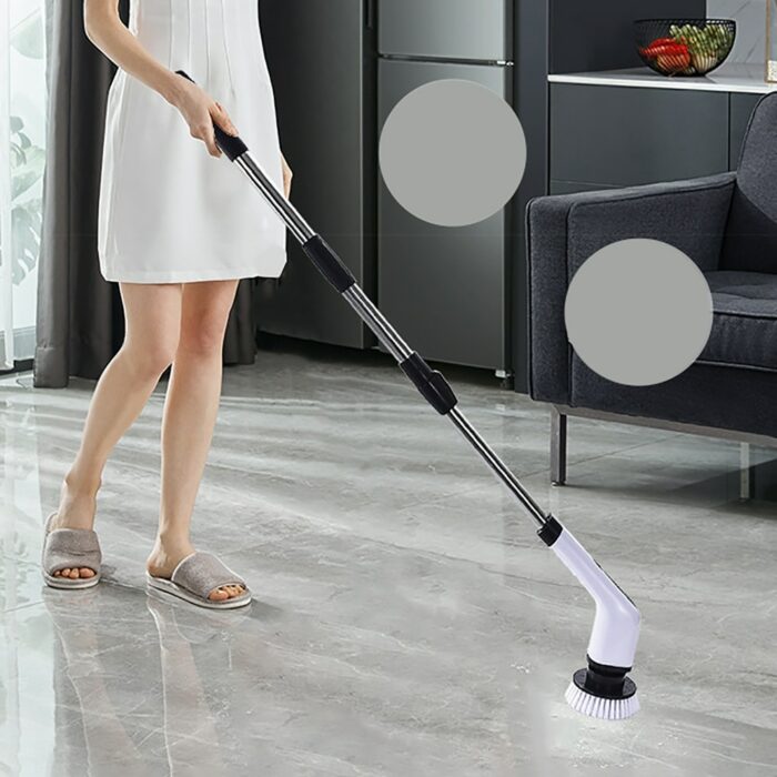 7 In 1 Electric Cleaning Turbo Scrub Brush Wireless Window Wall Cleaner Adjustable Or Bathroom Kitchen 5