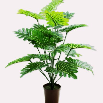 70cm 18 Fork Large Artificial Plants Monstera Plastic Tropical Palm Tree Branch Fake Coconut Tree Home 1