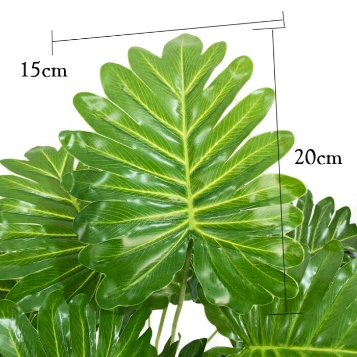 70cm 18 Fork Large Artificial Plants Monstera Plastic Tropical Palm Tree Branch Fake Coconut Tree Home 3