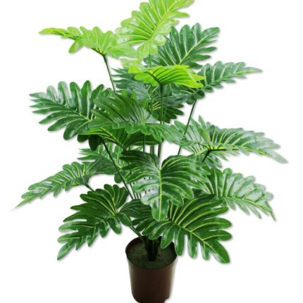 70cm 18 Fork Large Artificial Plants Monstera Plastic Tropical Palm Tree Branch Fake Coconut Tree Home