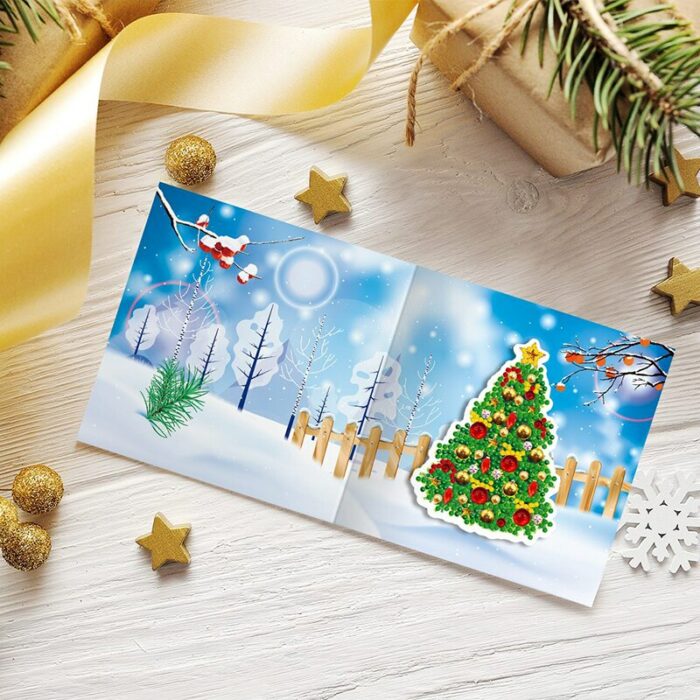 8pcs 5d Diy Diamond Painting Kit Christmas Greeting Cards Santa Tree Postcards Special Shaped Diamond Embroidery 2.jpg