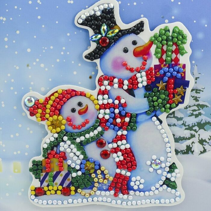 8pcs Diy Diamond Painting Christmas Greeting Card Santa 5d Special Shaped Diamond Art Crafts Mosaic Embroidery 5.jpg