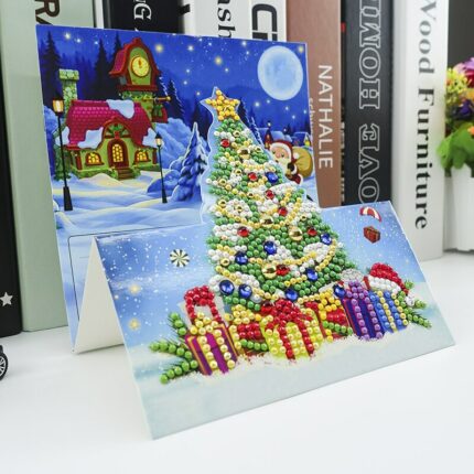 8pcs Diamond Painting Christmas Cards 5d Diy Special Shaped Diamond Art Crafts Kit Santa Claus Xmas 1.jpg