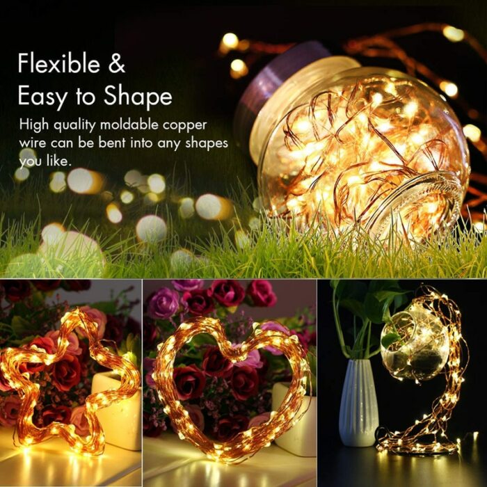 9 Colors 1m 2m 3m 5m 10m Led String Light Cork Fairy Lights Garlands Holiday Lamp 2