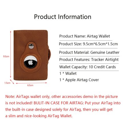 Airtag Men S Wallet New Metal Aluminum Box Case Rfid Anti Theft Swipe Credit Card Holder 1