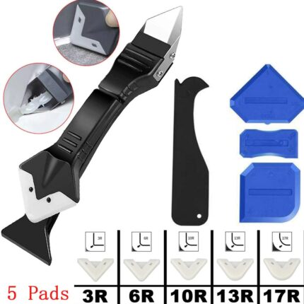 Angle Beauty Sewing Spatula Beauty Sewing Tool 5in1 Silicone Scraper Glue Caulk Remover Knife 4pcs Glue