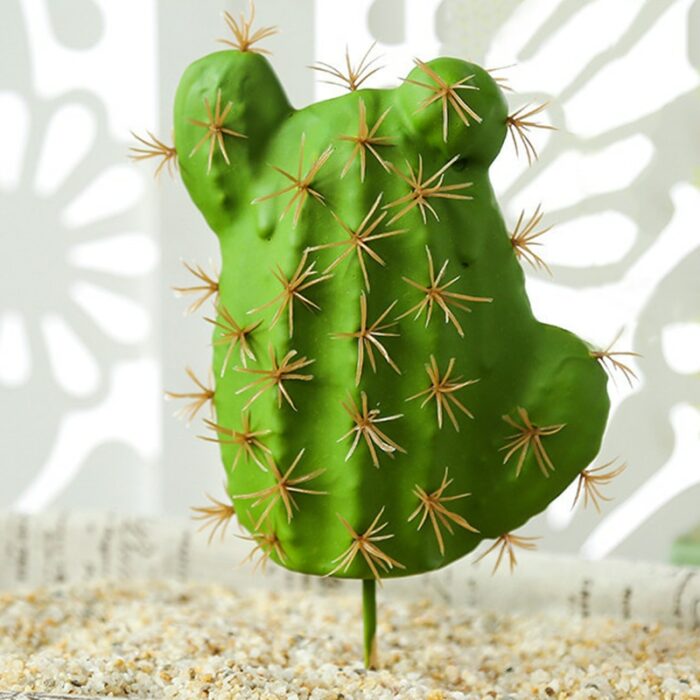 Artificial Plastic Cactus Succulents Prickly Pear Potted Plant No Pot Eco Friendly Simulation Home Office Desktop 10