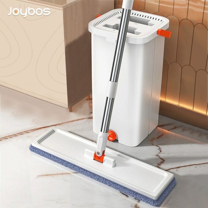 Automatic Squeeze Mop With Bucket Best Hand Free Flat Mop Microfiber Floors Spin Mop Cleaning For