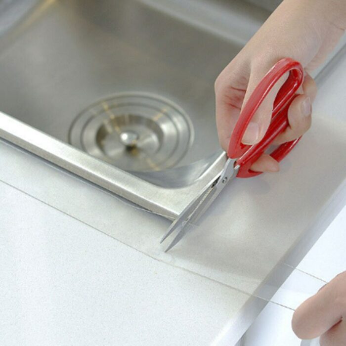 Bathroom Kitchen Mildewproof Waterproof Acrylic Transparent Tape Sink Gap Toilet Corner Line Seal Strip Sticker 3