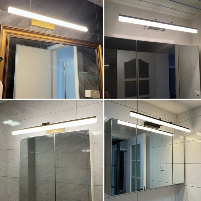Bathroom Led Wall Lamps Golden Black Chrome Aluminum Lighting For The Shower Above The Mirror Indoor 2