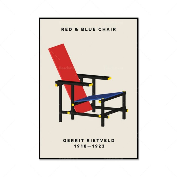 Bauhaus Prints Breuer Wassily Chair Exhibition Poster Minimalist Abstract Scandinavian Office Decoration Gift Ideas 2