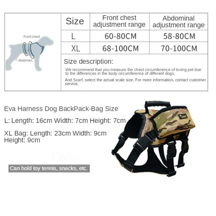 Big Dog Harness Tactical Dog Harness With Treat Bag Nylon Adjustable Pet Outdoor Training Travel For 5.jpg