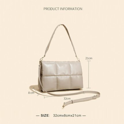 Bisi Goro 2022 New Fashion Trendy Large Capacity Underarm Tote Bag Winter Niche Brand Design Shoulder 1