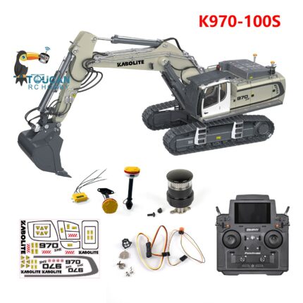 Boys Gifts Huina Kabolite 1 14 K970 100s Rc Excavator Hydraulic Remote Control Model Finished Painted