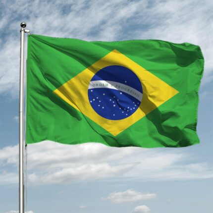 Brazil National Flag 90x150cm Hanging Polyester Digital Print Brasil Brazilian Banner Flag For Celebration
