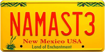 Celebrity Machines Better Call Saul Namaste Metal Stamped License Plate