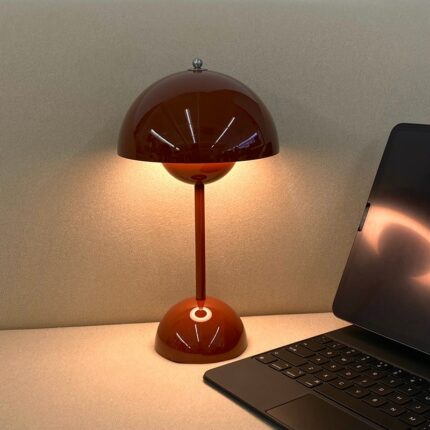 Charging Touch Dimming Bud Table Lamp Danish Designer Modern Simple Fashion Bedside Lamp Study Eye Protecting