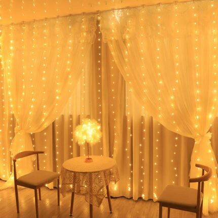Christmas Decoration Led Curtain Light 3m 1 2 3m Usb Powered Waterproof Garland For New Year 1
