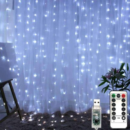 Christmas Decoration Led Curtain Light 3m 1 2 3m Usb Powered Waterproof Garland For New Year