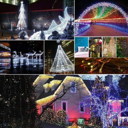 Christmas Lights 10m 20m 30m 50m 100m Decorative Led String Fairy Light 8 Modes Garlands Lights 1