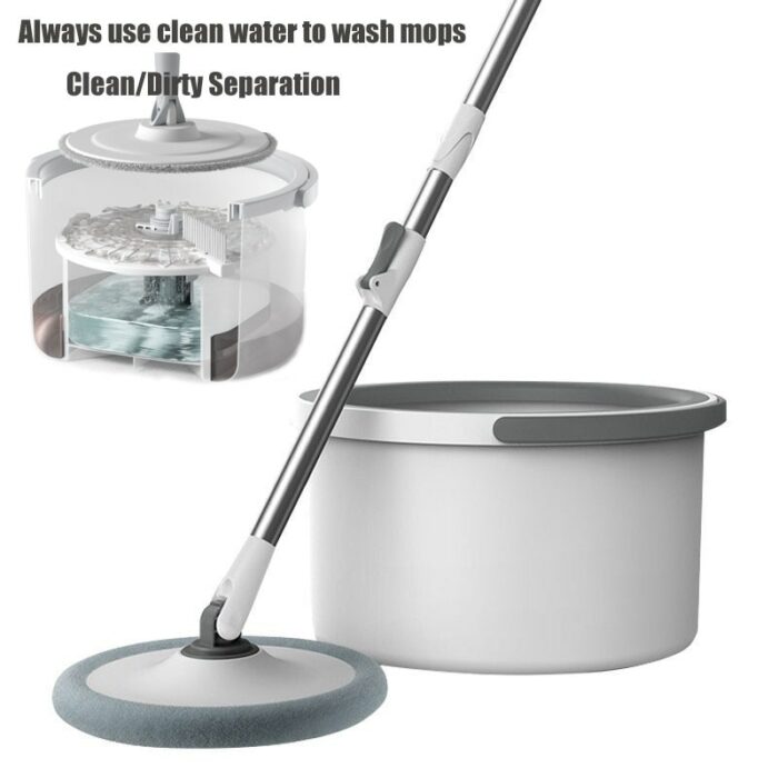 Clean Water Sewage Separation Mop With Bucket Microfiber Lazy No Hand Washing Floor Floating Mop Household