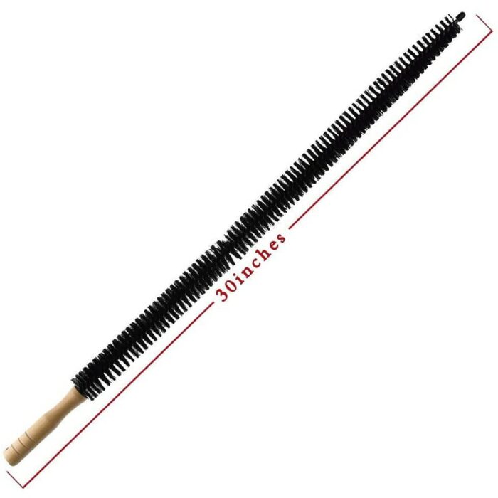 Collapsible Long Wood Handle Cleaning Brush Water Pipe Drainage Dredge Tool Flexible Radiator Duster Long Haired
