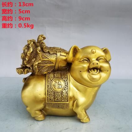Copper-pig-ornaments-pure-copper-hundred-wealth-pig-rich-pig-gold-pig-zodiac-pig-living-room