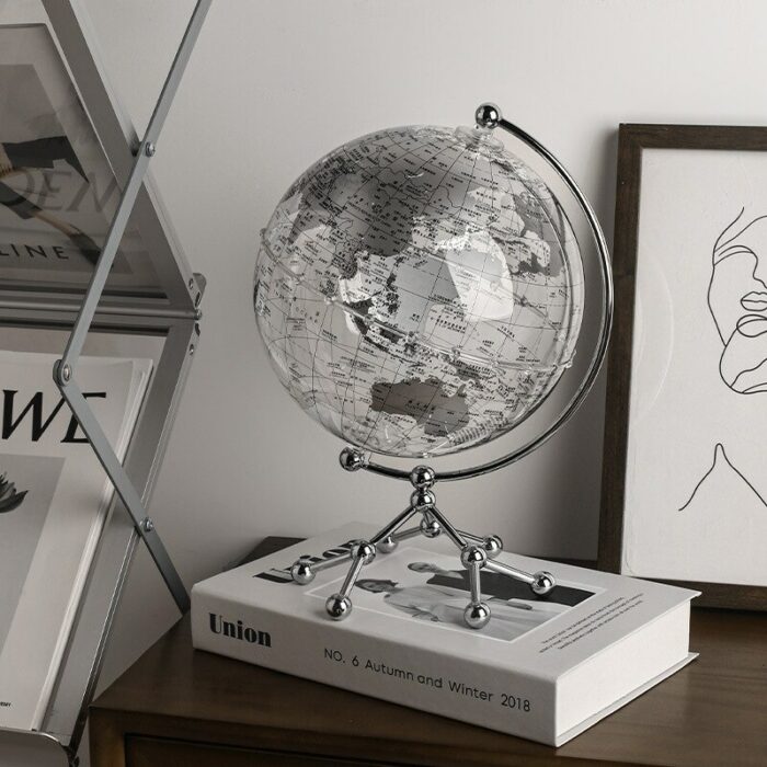 Creative Luxury Transparent Globe Children S Room Living Room Study Office Metal Base Floating Earth Acrylic 2