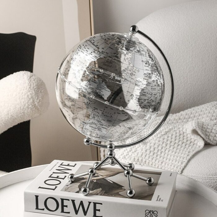 Creative Luxury Transparent Globe Children S Room Living Room Study Office Metal Base Floating Earth Acrylic