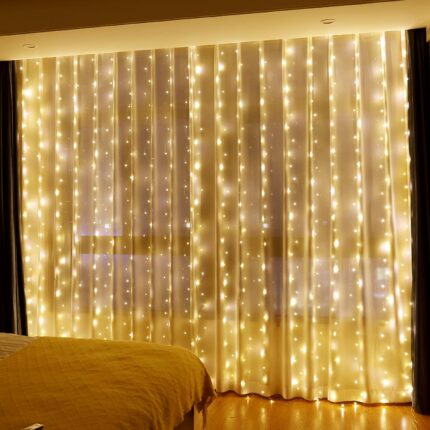 Curtain Led String Lights Christmas Decoration 3m Remote Control Holiday Wedding Fairy Garland Lights For Bedroom 1
