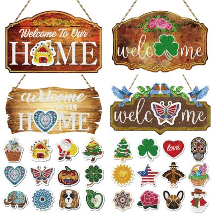 Diy Diamond Art Iron Sheet Painting Kit By Numbers Home Door Window Decoration With Replacement Magnetic.jpg