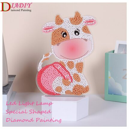 Diy Diamond Painting Led Light Lamp Special Shaped Cartoon Cow Diamond Mosaic Cross Stitch Embroidery Diamond.jpg
