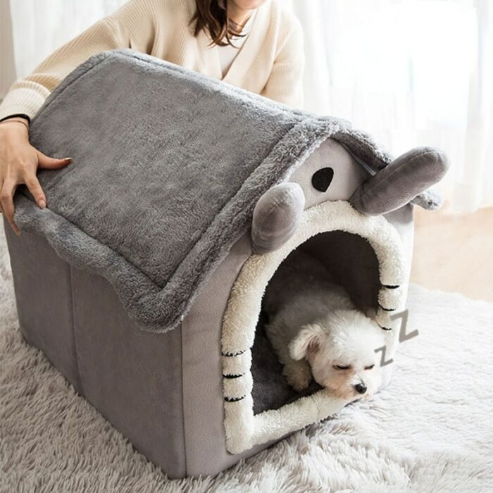 Detachable House Type Washing Dog Kennel To Keep Warm For Small Dogs Dog House Four Seasons 2.jpg
