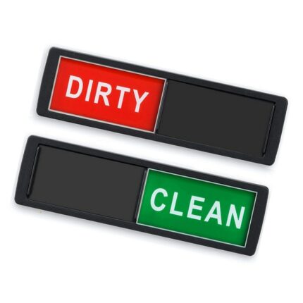 Dishwasher Magnet Clean Dirty Sign Non Scratching Strong Magnet 2 Double Sided Dirty Clean Dishwasher Magnet