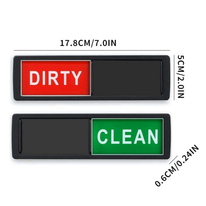 Dishwasher Magnet Clean Dirty Sign Non Scratching Strong Magnet 2 Double Sided Dirty Clean Dishwasher Magnet 5