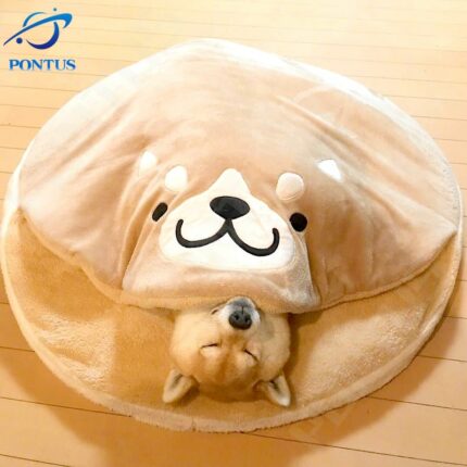 Dog Beds Pet Mats Four Seasons Shiba Inu Kennel Japanese Cat And Dog Mat Plush Mat 1.jpg