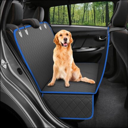 Dog Carriers Waterproof Rear Back Pet Dog Car Seat Cover Mats Hammock Protector With Safety Belt.jpg