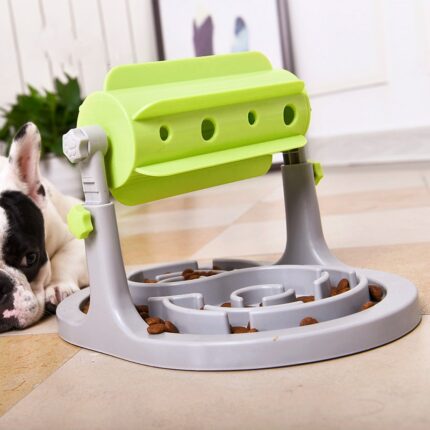 Dog Food Toys Interactive Adjustable Height Cat Dog Self Play Toy Spill Food Slow Feeder Dispenser 1.jpg