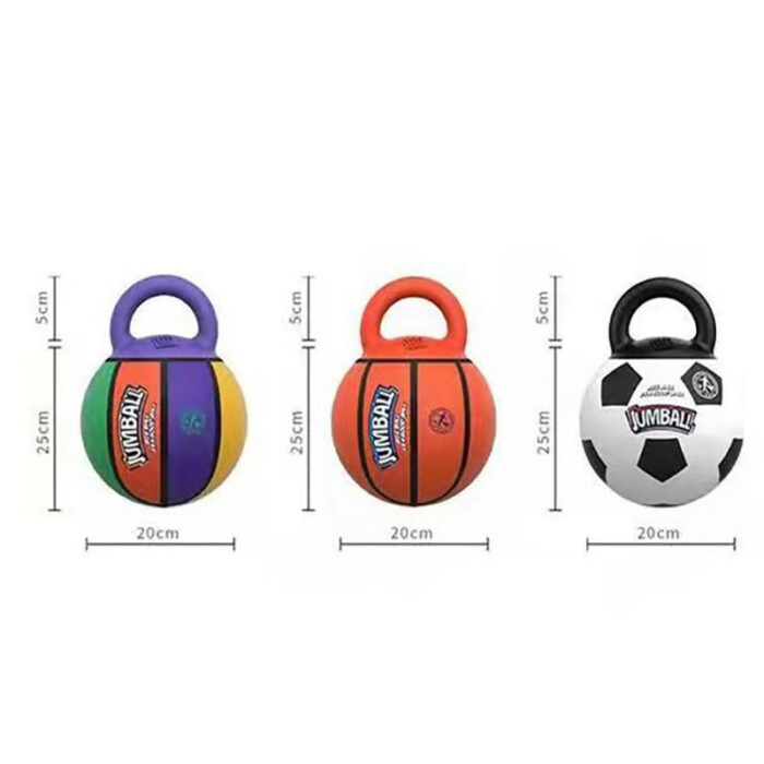 Dog Toys Bite Resistant Pet Toy Ball Rubber Handle Interactive Training Medium And Large Dog Pet 5.jpg