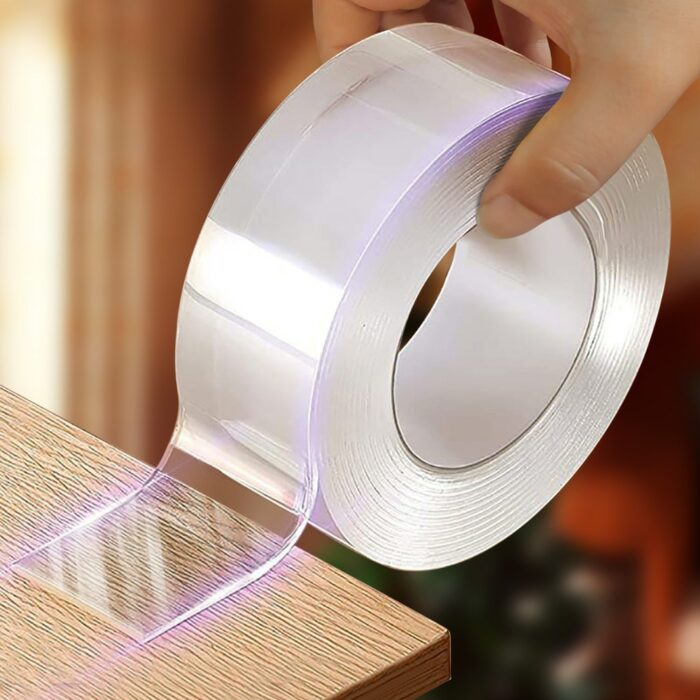 Double Sided Adhesive Tape Waterproof Reusable Transparent Wall Stickers Glues Nano Tapes For Kitchen Bathroom Home 1