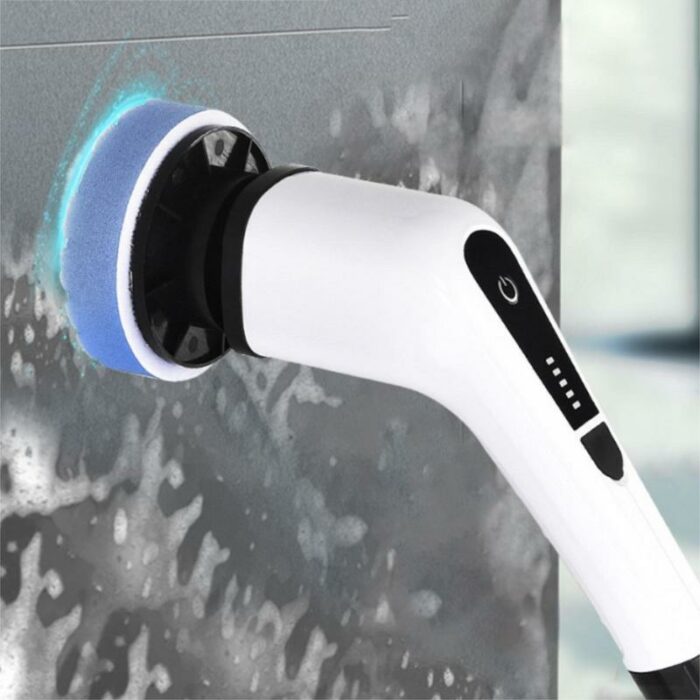 Electric Cleaning Turbo Scrub Brush Multifunctional Long Handle Cordless Spin Scrubber Cleaning Brush Bathroom Accessories 2