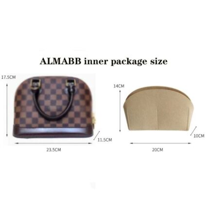 Fits For Alma Bb Insert Bags Organizer Makeup Handbag Organizer Travel Inner Purse Portable Cosmetic Base 1