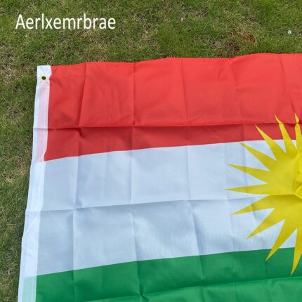 Free Shipping Kurdish Flag 90 150cm Kurdistan Flag Kurdish Polyester Hanging Flag And Bannes 2 Sides 1