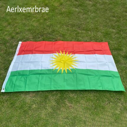 Free Shipping Kurdish Flag 90 150cm Kurdistan Flag Kurdish Polyester Hanging Flag And Bannes 2 Sides