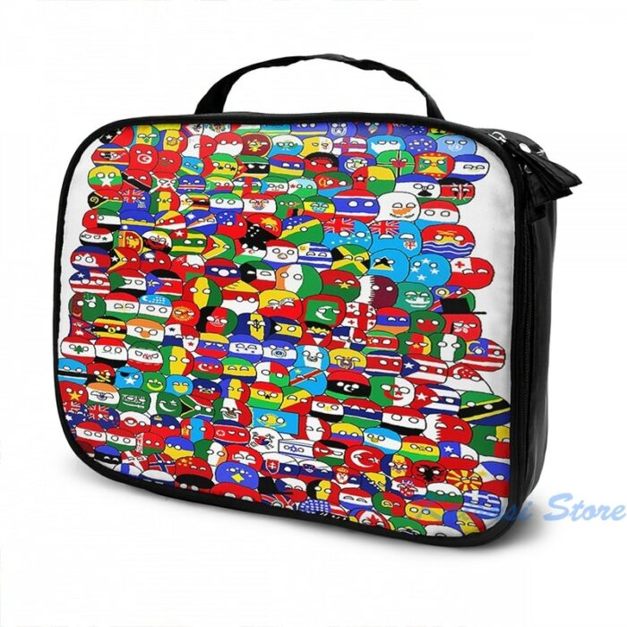 Funny Graphic Print Countryball Usb Charge Backpack Men School Bags Women Bag Travel Laptop Bag 3