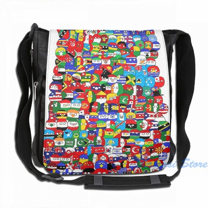 Funny Graphic Print Countryball Usb Charge Backpack Men School Bags Women Bag Travel Laptop Bag 5