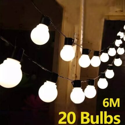 G50 Globe Bulb Led Fairy String Light Outdoor Lights Street Wedding Garden Patio Christmas Decoration Light