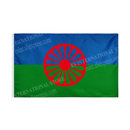 Gypsy Flag Romani Peoples Flag National Polyester Banner Flying 90 X 150cm 3 X 5ft Flag