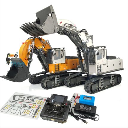 Huina 1 14 Kabolite Front Shovle Hydraulic Rc Excavator K970 200 Metal Assembled Painted Model Outdoor