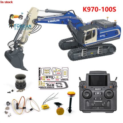 Huina 1 14 Kabolite K970 100s Hydraulic Rc Excavator Digger Construction Truck Assembled Painted Rc Model
